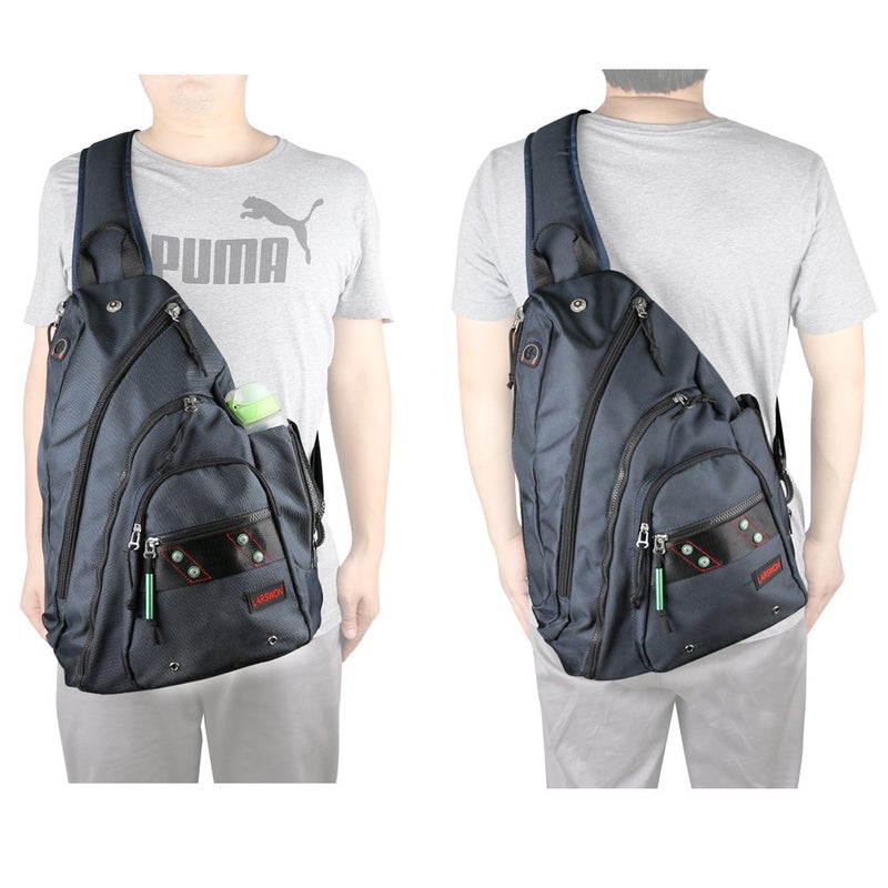 Larswon Sling Backpack, Sling Bag Laptop, Crossbody Bag Men, Shoulder Bags Blue - Image 2